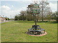 TF8127 : West Rudham village sign by Adrian S Pye