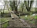 TM0880 : Narrow gauge railway bridge over the River Waveney by Adrian S Pye