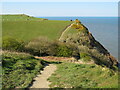 NZ9308 : Cleveland Way, near Hawsker by Malc McDonald