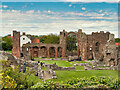 NU1241 : Lindisfarne Priory Ruins by David Dixon