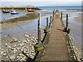 SH8480 : Jetty at Llandrillo-yn-Rhos by Philip Halling