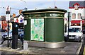 R3377 : Public toilet and town map, Upper Market Street, Ennis, Co. Clare by P L Chadwick