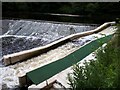 SE2734 : New fish pass at Kirkstall weir, looking upstream by Stephen Craven