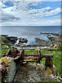 HY2223 : Rusty old winch, Sand Geo by Mick Garratt