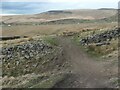 SD9713 : Public footpath, Windy Hills, Bleakedgate Moor by Christine Johnstone