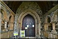 SM9515 : Haverfordwest, St. Mary's Church: The north porch (set of 2 images) by Michael Garlick