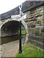 SJ9688 : Fingerpost, Marple Junction by Mr Red