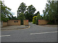 SO8656 : Astwood Cemetery, Worcester - vehicle exit by Chris Allen