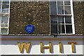 TM1644 : Ipswich: plaque on the former Great White Horse Hotel, Tavern Street by Christopher Hilton