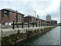 SJ3391 : East wall, West Waterloo Dock, Liverpool by Christine Johnstone