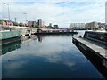 SJ3489 : Pontoon moorings, Salthouse Dock by Christine Johnstone