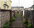 ST3091 : Weed-lined path in Malpas, Newport by Jaggery