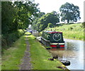 SJ5758 : Narrowboat moored along the Shropshire Union Canal by Mat Fascione