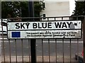 SP3479 : Road sign, Sky Blue Way, Coventry by A J Paxton