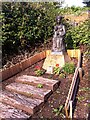 SP3379 : Our Lady of Coventry statue in Priory ruins, Coventry by A J Paxton