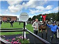 TL6161 : Leaving the parade ring at Newmarket's July Course by Richard Humphrey