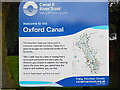 SP5006 : Oxford Canal Information Board by David Hillas