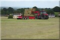 SO7844 : Loading hay bales by Philip Halling