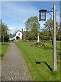 SO7934 : Lamp beside the churchyard path by Philip Halling