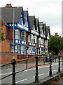 SO8456 : A row of guest houses on Barbourne Road, Worcester by Chris Allen