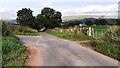 NY5838 : Road junction and bend in National Cycle Path 7 east of Glassonby by Luke Shaw