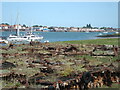 TQ9495 : Old pontoons at Wallasea Marina by John Myers