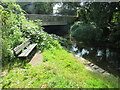 SU0100 : Bench alongside the river, Wimborne by Malc McDonald