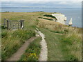 SZ0481 : South West Coast Path near Swanage by Malc McDonald