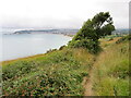 SZ0481 : South West Coast Path overlooking Swanage by Malc McDonald