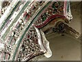 TL5480 : Ely Cathedral, the Lady Chapel, niche detail by Alan Murray-Rust