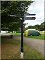 SK3115 : Ashby Canal, Fingerpost by Mr Red