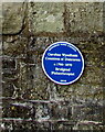 SS9079 : Caroline Wyndham blue plaque, Bridgend by Jaggery