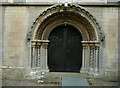 SK8572 : West Doorway, St Helen, Thorney by Humphrey Bolton