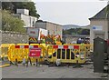 NT2540 : Pavement works at Tweed Brae, Peebles by Jim Barton