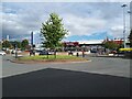 SE3032 : Crown Point retail park - roundabout by Stephen Craven