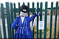 SE2134 : Mary Poppins Scarecrow outside Little People Nursery by David Goodall