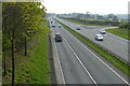 SH6271 : A55 North Wales Expressway towards Tal-y-bont by Mat Fascione