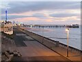 SD3037 : Blackpool North Shore at dusk by Malc McDonald