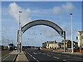 SD3031 : Welcome arch, Starr Gate, Blackpool by Malc McDonald