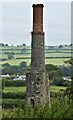 SS9577 : Chimney at former Llangan Lead Mine by Colin Cheesman