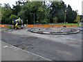 SO9063 : Rebuilding a roundabout on Hanbury Road, Droitwich by Chris Allen