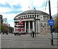 SJ8397 : Santa outside the library by Gerald England