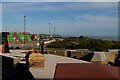 TM2831 : Landguard Fort: view from the roof towards Felixstowe town by Christopher Hilton