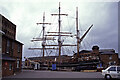 SO8218 : Gloucester Docks - dry dock by Chris Allen