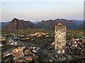 NN2456 : Trig point atop Beinn a' Chrulaiste by Steven Brown