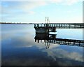 NS5575 : Draw-off tower, Craigmaddie Reservoir by Richard Sutcliffe