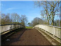 ST5291 : Footbridge over the M48 motorway, near Mathern, Chepstow by Ruth Sharville