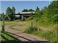 ST2325 : Footpath under Obridge Viaduct by Stephen Craven