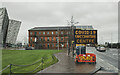 J3575 : Covid vaccination centre sign, Belfast by Rossographer