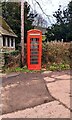 SO4111 : Red phonebox, Penrhos, Monmouthshire by Jaggery